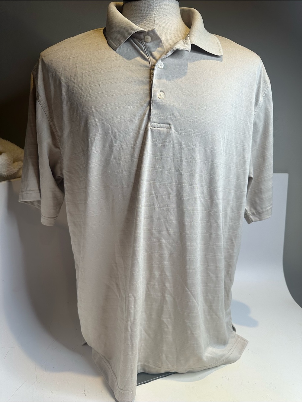 PGA Tour Men's Short-Sleeve Polo - Light Beige